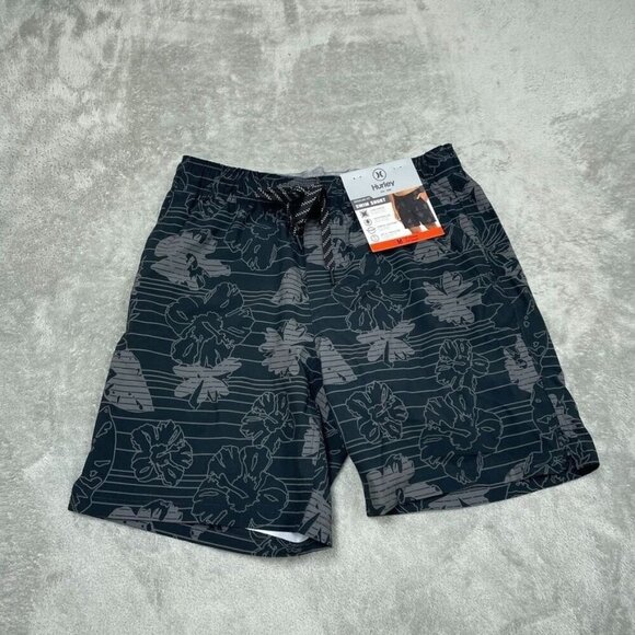 Hurley Other - Hurley Mens Black Floral Swim Shorts 18” Outseam Medium a0319